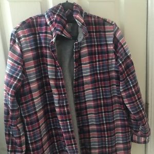 LL Bean fleece flannel petite small